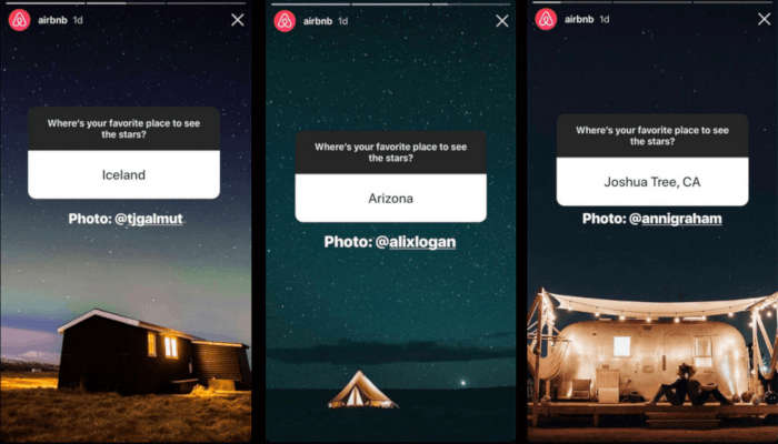 airbnb esempio stories
