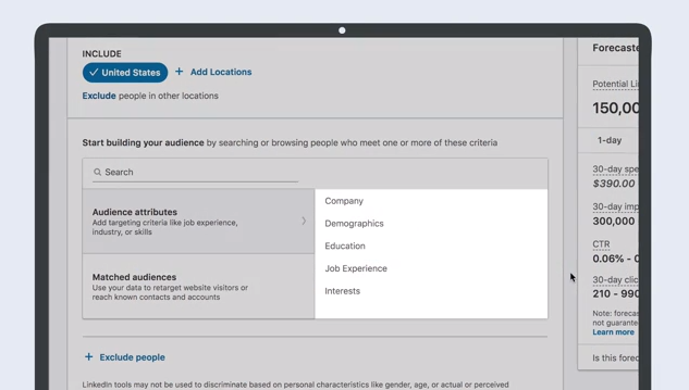 screen target linkedin